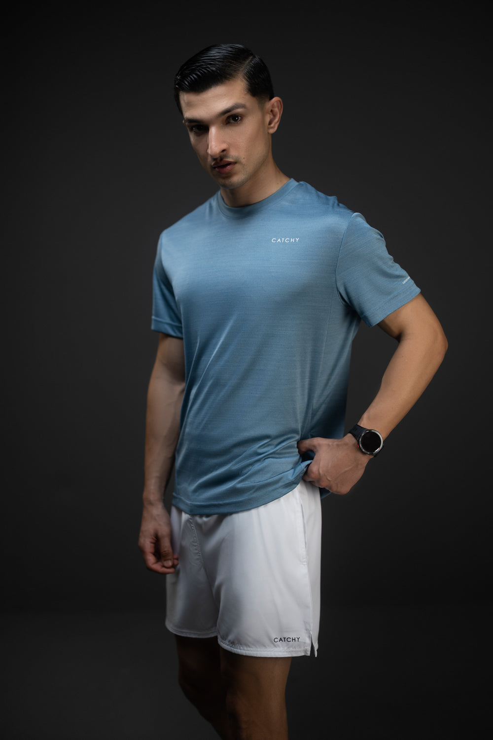 BLUE SLATE DRY FIT T-SHIRT