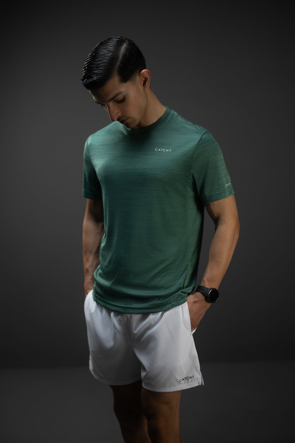 DARK GREEN DRY FIT T-SHIRT